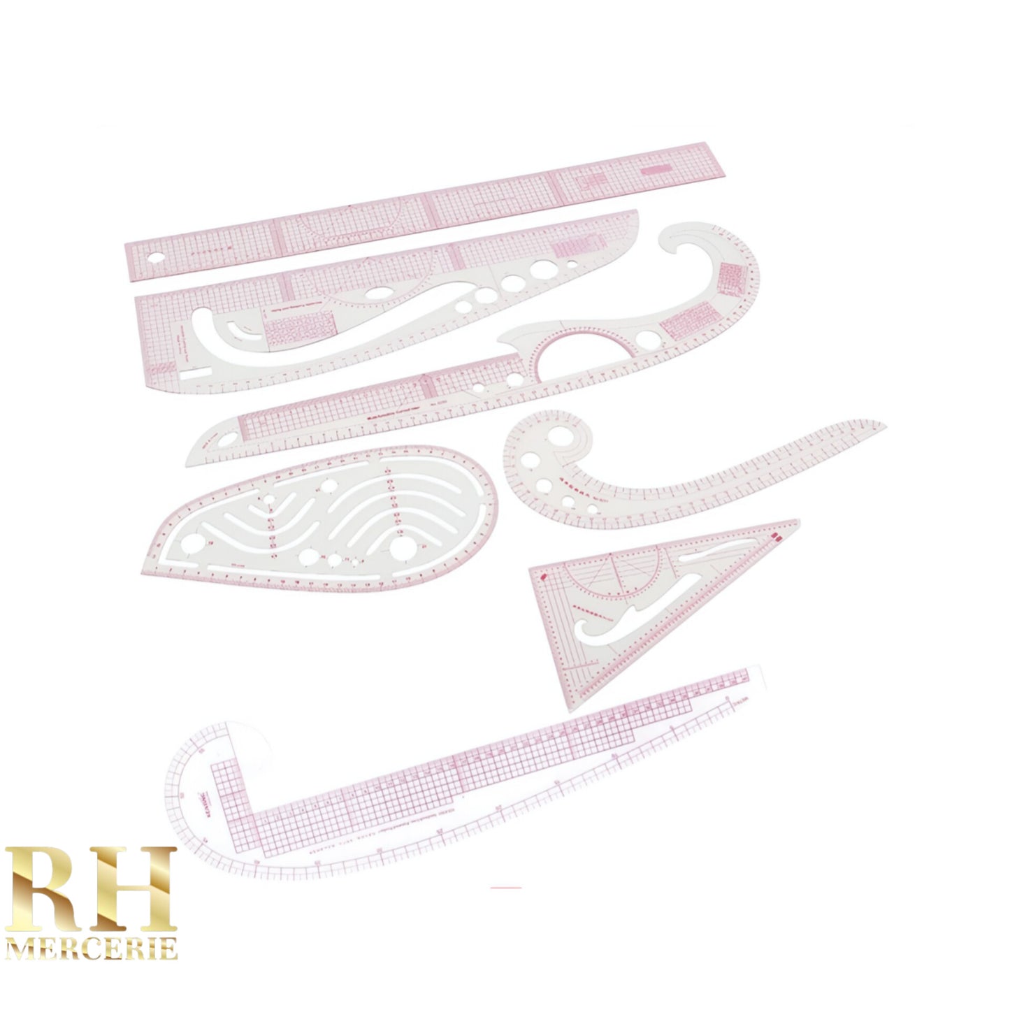 Kit Règle Curb Silicone – طقم مساطر مرنة للرسم والخياطة